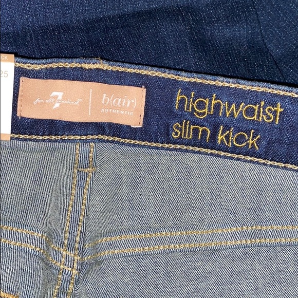 7FOR ALL MANKIND HIGH WAIST B(air) SLIM KICK JEANS - Picture 3 of 6